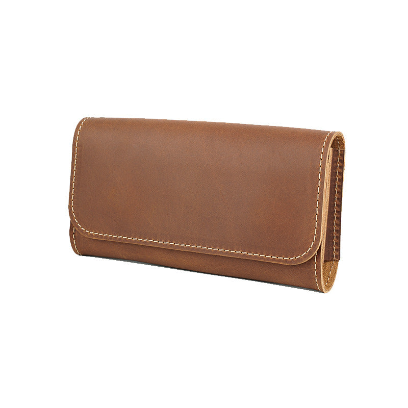Men's Leather First Layer Cowhide Hanging Portable Men's Waist Packs