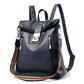 Women's Password Soft Leather Large Capacity Backpacks