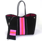 Leopard Print Printed Black Portable Beach Shoulder Bags