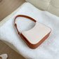 Women's Fashion Portable Underarm High-grade Leather Stitching Shoulder Bags