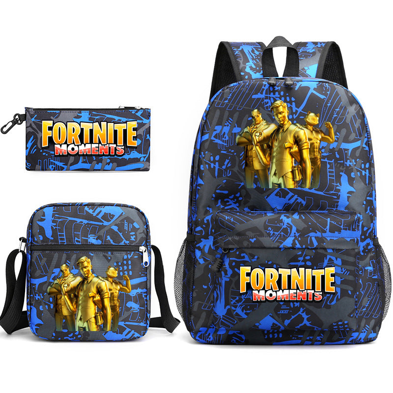 Durable Leo Massey Peripheral Printed Pencil Middle School Students' Schoolbags