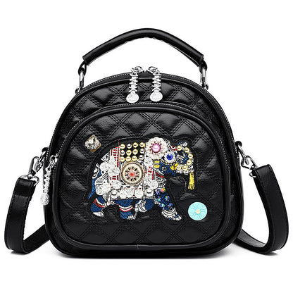Women's Millennium Kangaroo Size Ethnic Style Elephant Shoulder Bags