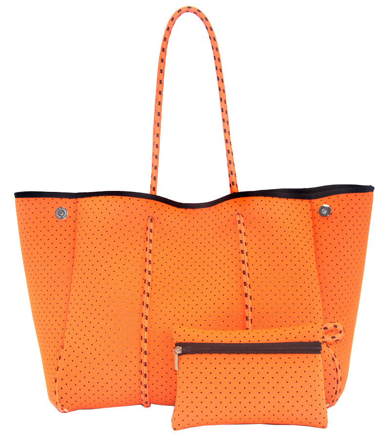 Leopard Print Printed Black Portable Beach Shoulder Bags