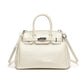 Women's High-grade Crocodile Pattern Portable Platinum Practical Tote Bags