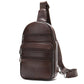 Men's Versatile Popular Leather Slanted Cowhide Men's Chest Bags