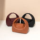 Women's Dragon Inlaid Woven Portable Selenodont Dumpling Armpit Bags