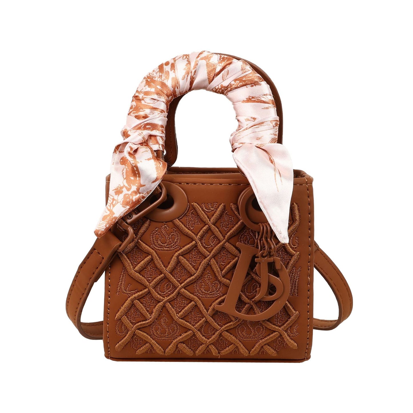 Women's Embroidered Mini Diana High-grade Fashion Silk Shoulder Bags