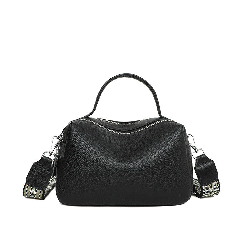 Women's Fashion Genuine Leather Boston Fresh First Bags