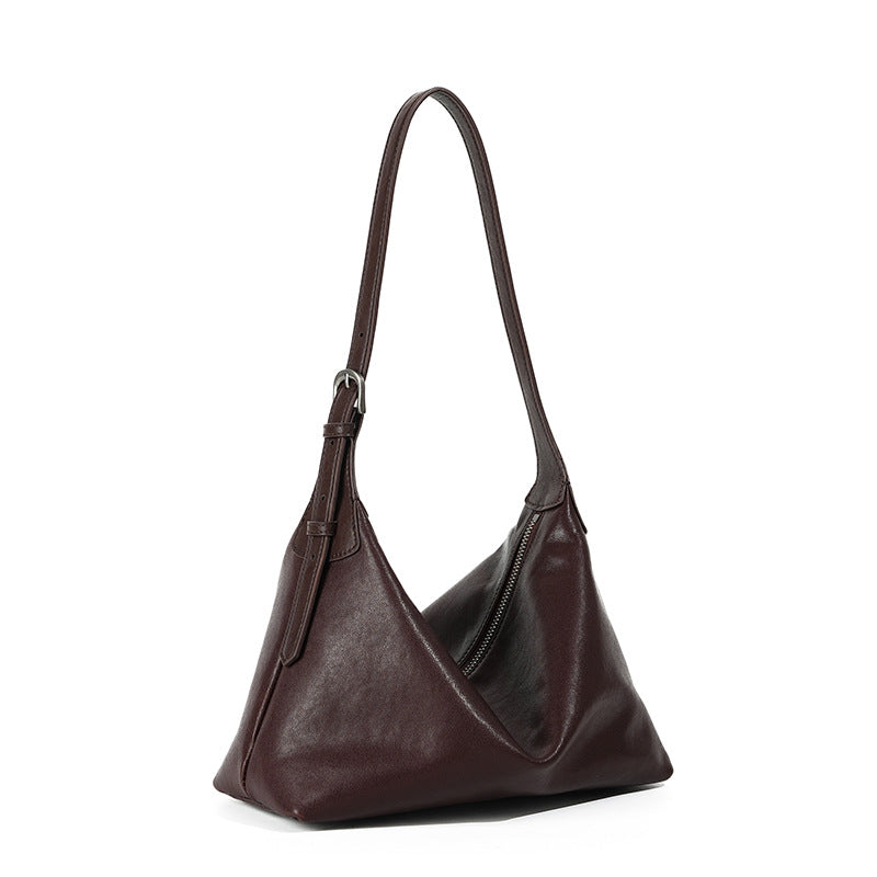 Women's First Layer Vegetable Tanning Leather Underarm Armpit Bags