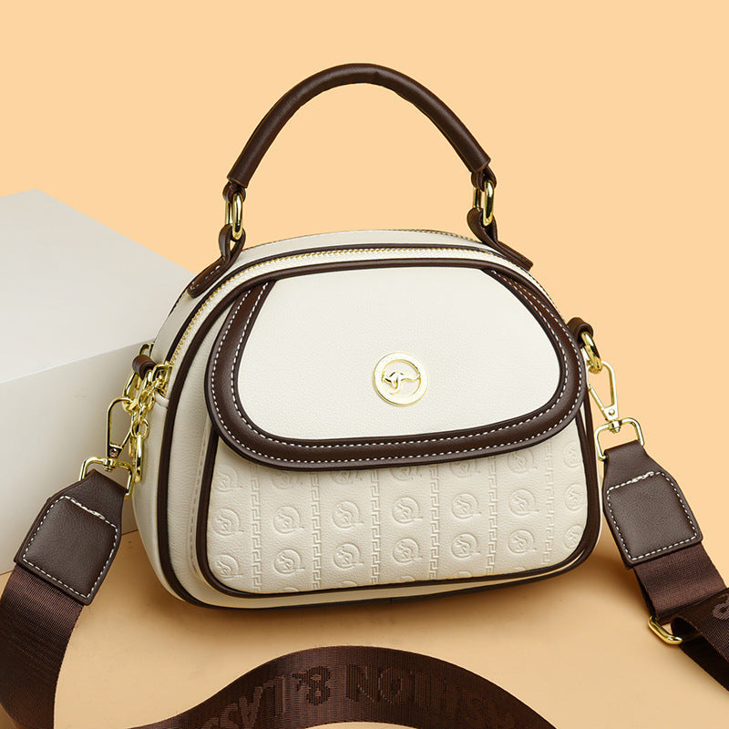 Women's Fashion Contrast Color Versatile Large Capacity Crossbody Bags