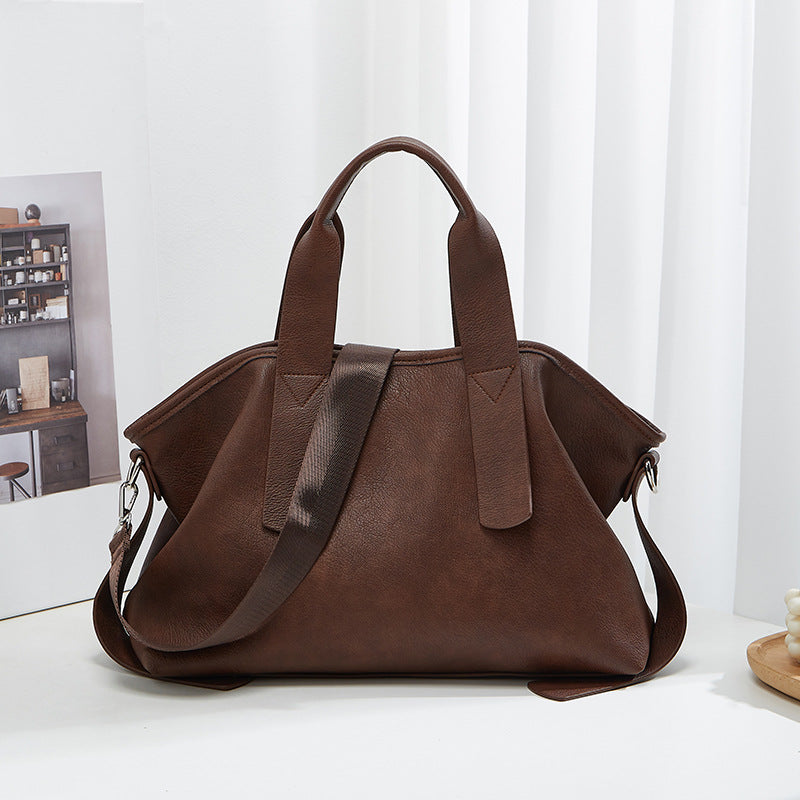 Women's Capacity Portable Korean Style Solid Color Tote Bags