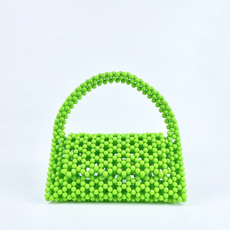 Women's Hand-woven Acrylic Beaded Retro Fairy Triangle Handbags