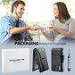 Men's Leather Carbon Fiber Clamp Swiping Advanced Men's Wallets