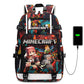 Men's Large Capacity Junior High My World Backpacks