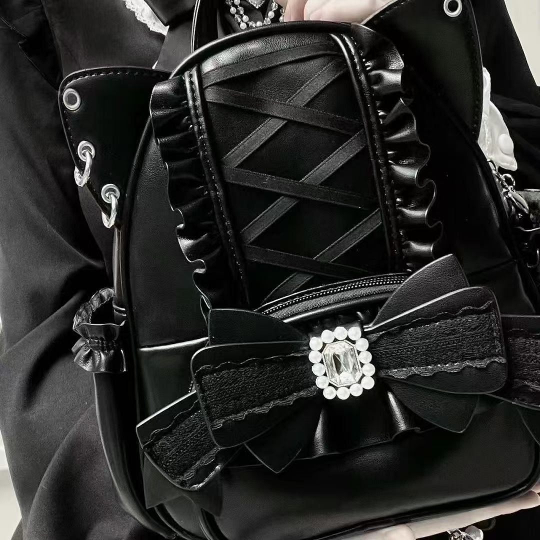 Women's Cute Bow Lace Cat Ear Bags