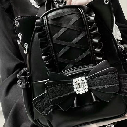 Women's Cute Bow Lace Cat Ear Bags