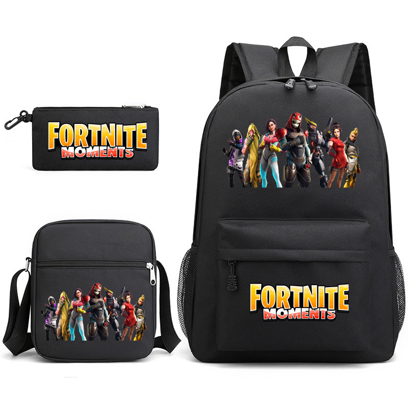 Durable Leo Massey Peripheral Printed Pencil Middle School Students' Schoolbags