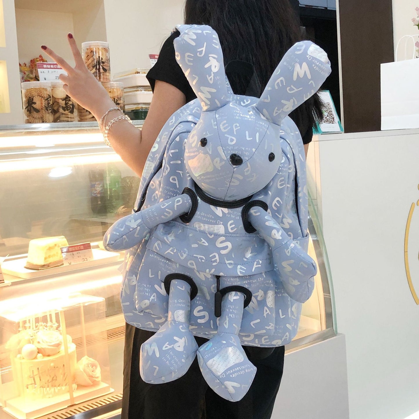 Female Cartoon Cute Doll Rabbit Personality Middle School Students' Schoolbags