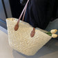 Women's Large Capacity Straw Korean Beach Fashion Shoulder Bags