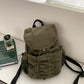 High-grade Flip Magnetic Snap Niche Pleated Backpacks