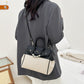 Women's High-grade Fashion Stitching Canvas Commuter Portable Bags