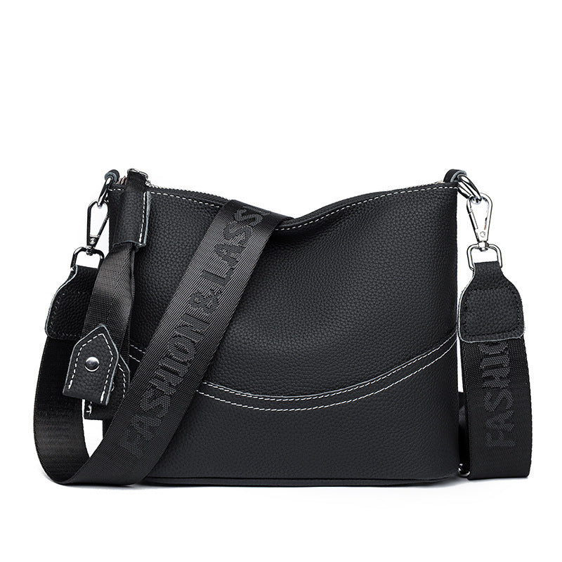 Women's Leather Large Capacity Fashionable Commuter Spring Shoulder Bags