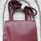 Size Upgraded Fabric Soft Leather Embossed Tote Bags