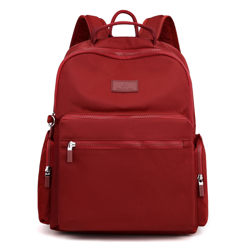 Women's Korean Fashion Large Capacity Simple Nylon Backpacks