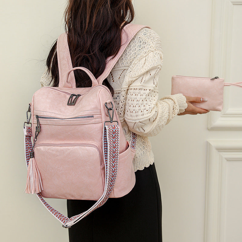 Women's Elegant Lightweight Retro Large Capacity Backpacks