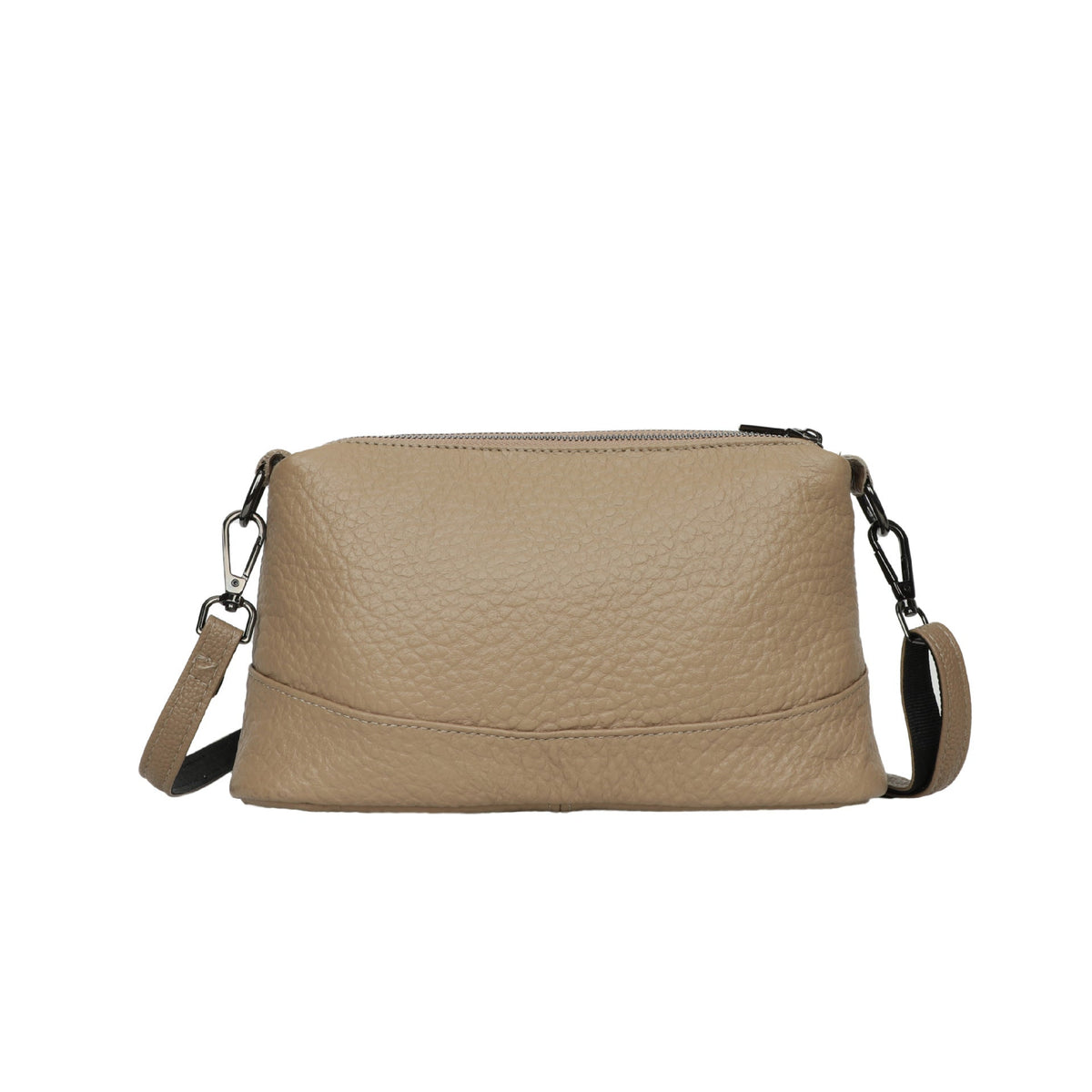Women's First Layer Cowhide Soft Leather Zipper Light Luxury Shoulder Bags