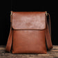 Men's Retro Crazy Horse Leather Simple Large Shoulder Bags
