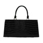 Women's Solid Color Large Capacity Crocodile Pattern Handbags