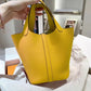Women's Home Vegetable Basket Hand First Layer Cowhide Bags