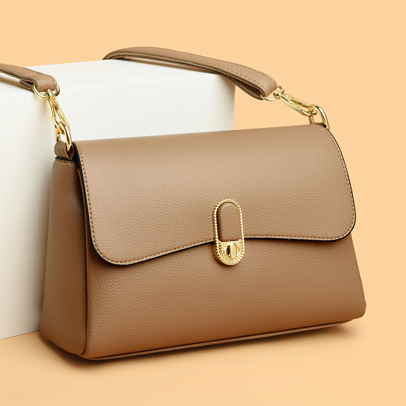 Women's Beautiful Fashion Soft Leather Mother Shoulder Bags