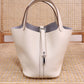 Women's Top Layer Cowhide Leather Portable Vegetable Handbags