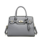 Women's Textured Portable Platinum Korean Style Large Tote Bags
