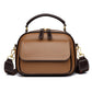 Women's Box Doctor Leather Pattern Versatile Contrast Color Bags