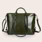 Women's Large Capacity Retro Oil Wax Skin Tote Bags