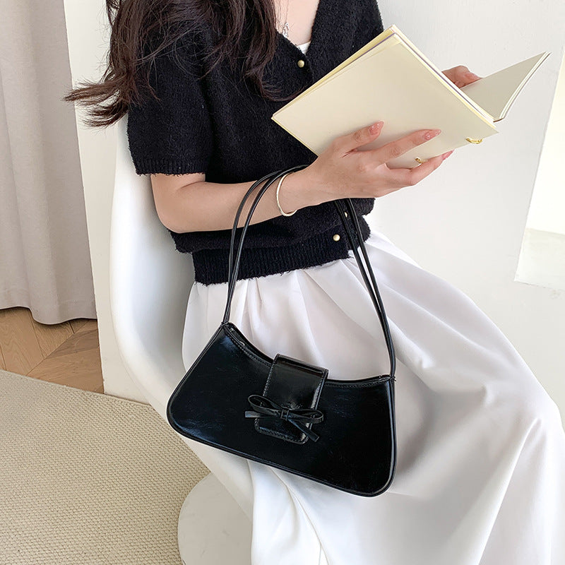 Women's Color Minimal Versatile Korean Style High Sense Handbags