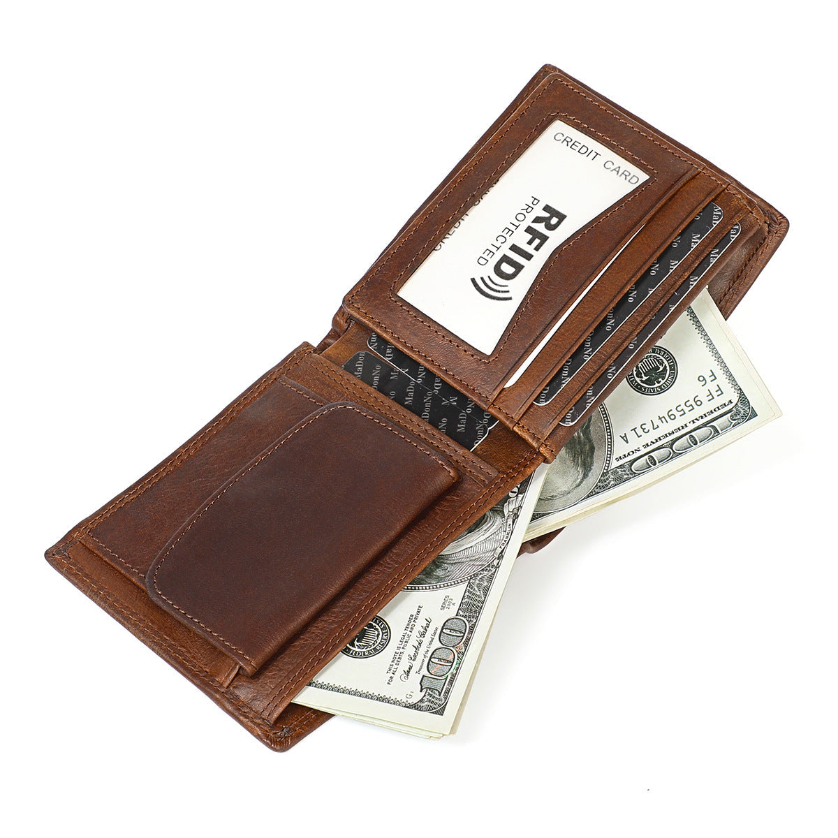 Men's Crazy Horse Leather First Layer Cowhide Men's Wallets