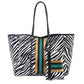 Leopard Print Printed Black Portable Beach Shoulder Bags