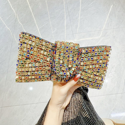 Retro High-grade Clutch Full Diamond Dinner Tote Bags