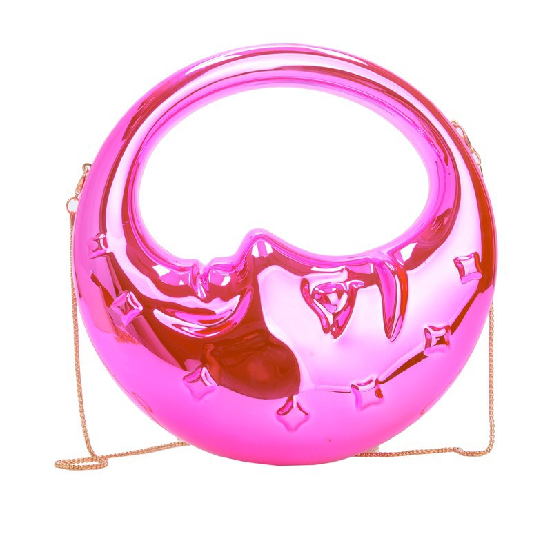 Women's Acrylic Moon Niche Creative Shape Handbags