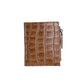 Genuine Leather Fashion Crocodile Pattern Short Ladies Wallets