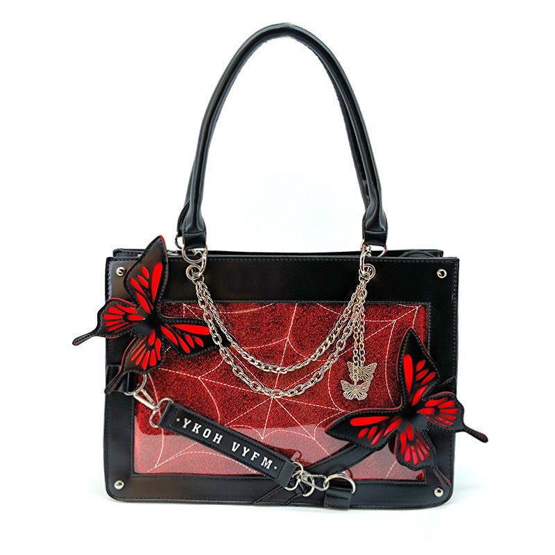 Sier Labyrinth Butterfly Cartoon Cross Body Tote Bags