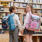 Vertical Fashion Cartoon Primary Grade Spine Elementary School Students' Schoolbags