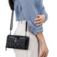 Women's Leather Embroidered Touch Screen Cell Clutch Phone Bags