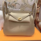 Women's Mini Lindy First Layer Lychee Leather Shoulder Bags