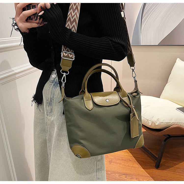 Women's High-grade Nylon Cloth Portable Dumpling Medium-sized Bags