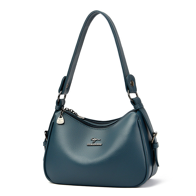 Women's High-grade Soft Leather Underarm Versatile Large Crossbody Bags